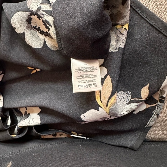 Van Heusen Blue Asymmetrical Tie Front Blouse - Picture 5 of 7